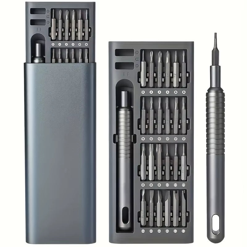 25 in 1 Mini Screwdriver Set, Flat Head and Cross Shaped Small Screwdrivers, Suitable for Electronic Products